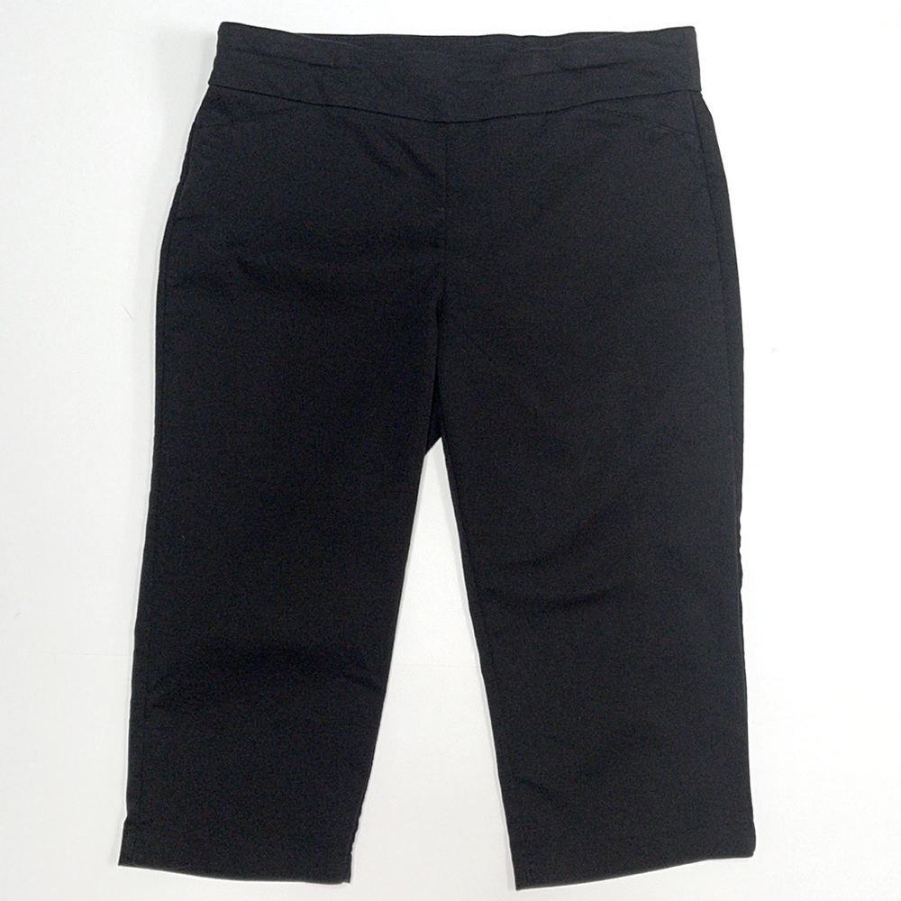 Croft and Barrow The Effortless Stretch Capri Black Size 14 EUC